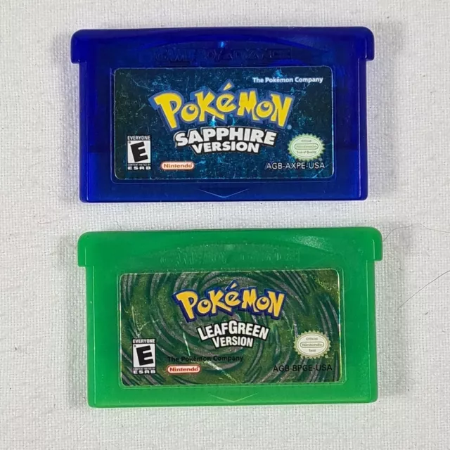 Nintendo Gameboy Advance Pokemon Games - Sapphire & LeafGreen