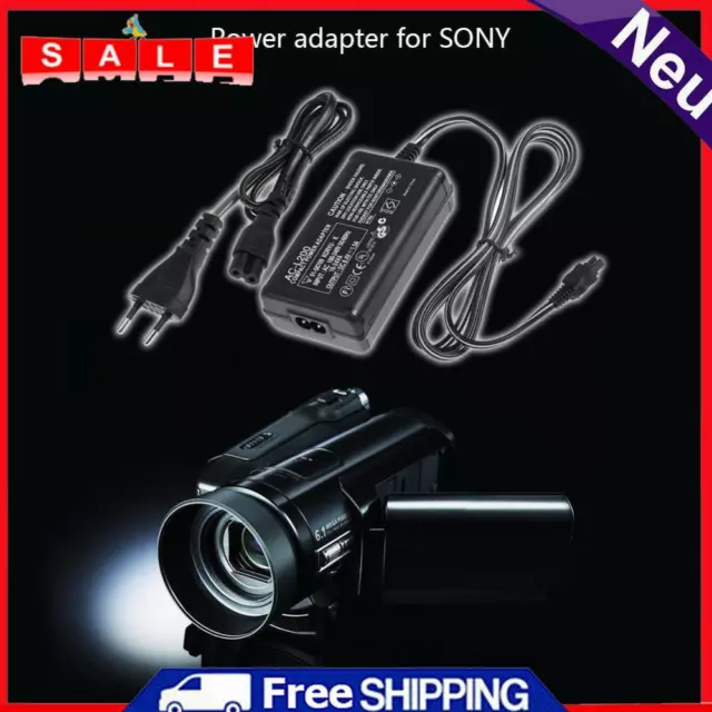 Power Adapter Charger with LED Indicator for Sony AC-L200 L25B DSLR Camera