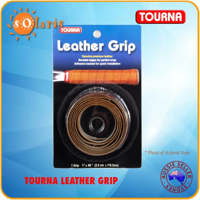 TOURNA Leather Grip Genuine Leather Tennis Racquet Replacement Grip 2