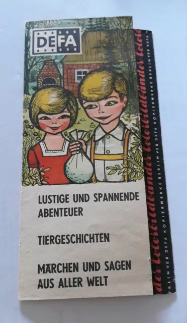 RAR Antik DEFA Verzeichnis Diafilme Color Positiv Bildbänder / 1966 / 35 mm