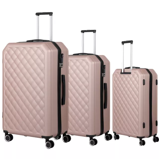 20"/24"/28" Luggage 3 Piece Set Suitcase Spinner Hardshell Lightweight TSA Lock