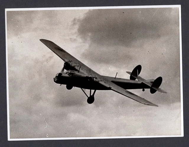 Bristol Bombay Large Original Vintage Stamped Press Photo Raf Wwii