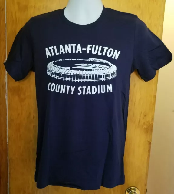 Vintage Atlanta Braves Blue Snapback Hat 1980s Dale Murphy Fulton County EUC