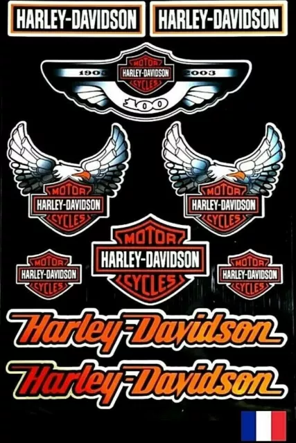 Autocollant HARLEY DAVIDSON  REFLECHISSANT MOTO CARENAGE STICKERS ADHESIF REF11B