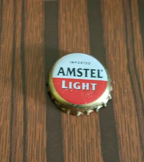 Collectable Used Beer Bottle Cap Amstel Light + bonus cap