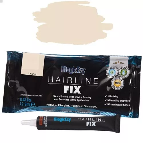 MagicEzy Hairline Fix - Cream - Gelcoat Repair Kit for Fiberglass Boats - Mar...