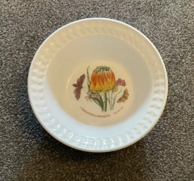 V,Rare Portmeirion Botanic Garden Bowl NWT Cereal Soup Papilio Opal Knysna Lily