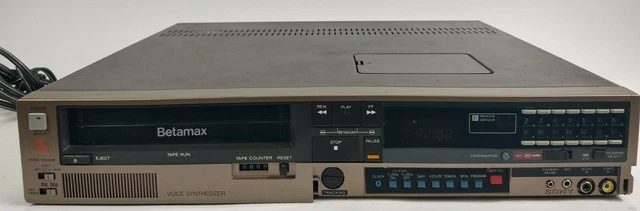 SONY SUPER BETAMAX Video Cassette Recorder Model SL-2410 UNTESTED $178. ...