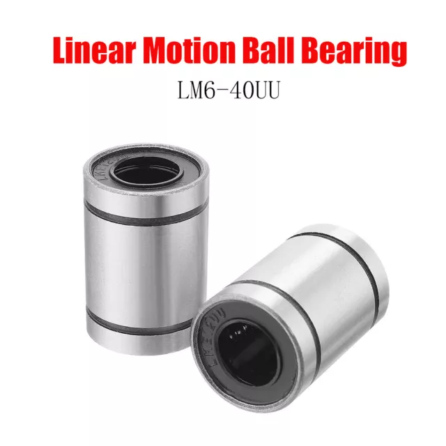 LM6UU-40UU linear motion ball bearings  linear bearing Carbon steel+rubber New