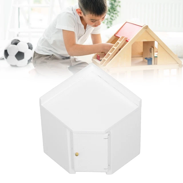 1:12 Household Corner Cabinet Drop Resistance Simulated Mini Kitchen Cabinet