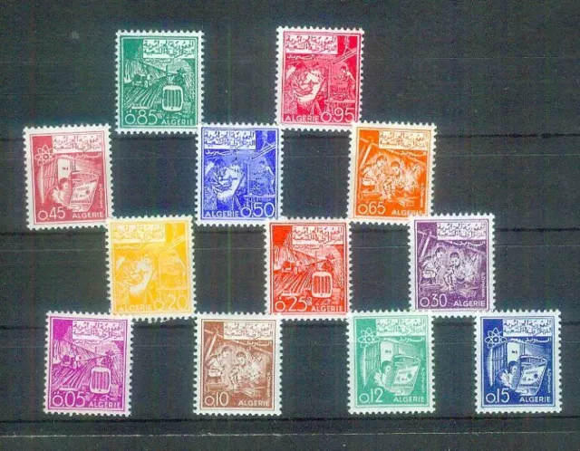 Kompletter Satz Briefmarken aus Algerien, MI 416-427 von 1964/65, postfrisch