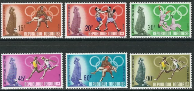 Togo - Olympische Sommerspiele Mexiko Satz postfrisch 1968 Mi. 661-666