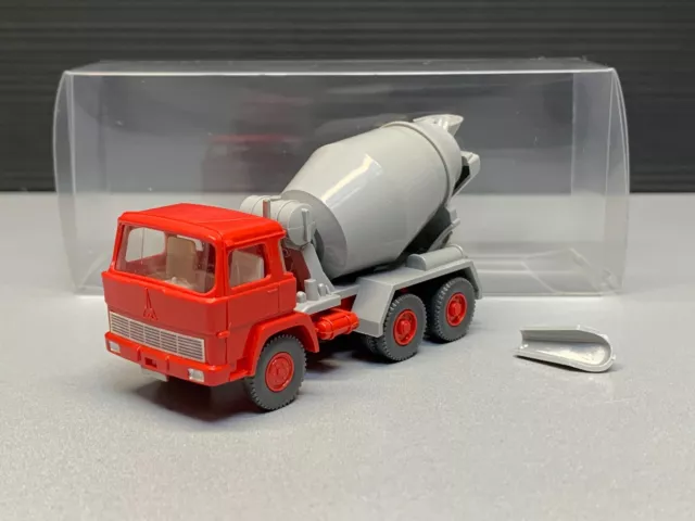 Magirus 260-25 Betonmischer Betontransporter LKW truck grau rot Wiking H0 1:87