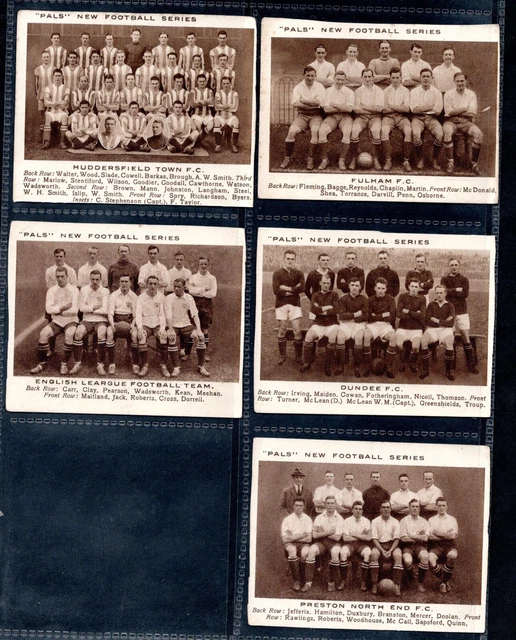 Pals Periodical Football Series 1922 Five Cards
