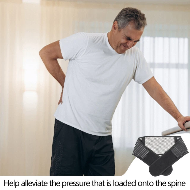 LUMBAR BELT SCOLIOSIS Self Heating Back Pain Adjustable Straps Strained