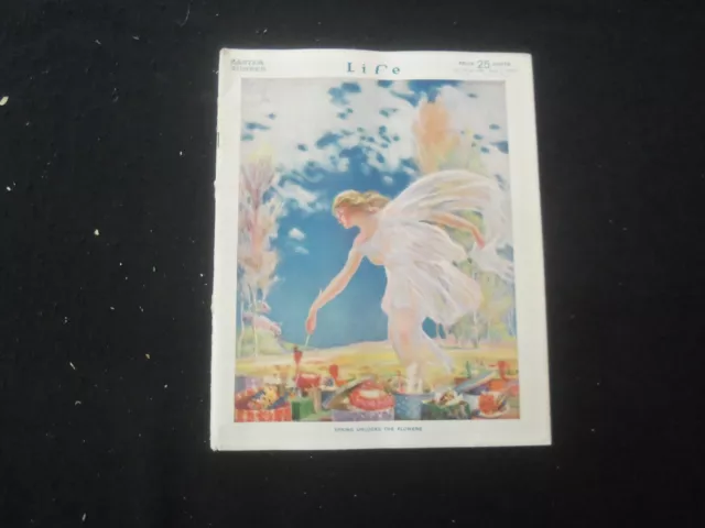 1914 April 2 Life Magazine - Easter Number - Spring Unlocks The Flowers - L 759A