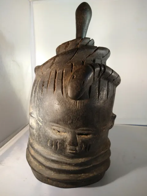 AUTHENTIC AFRICAN FEMALE SANDE SECRET SOCIETY MASK - museum exhibited collection