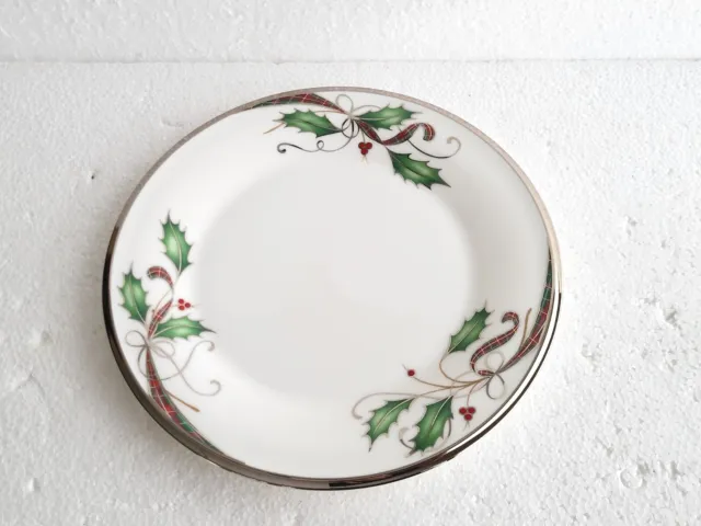 Lenox Holiday Nouveau Platinum White Salad Plate NEW With Tag