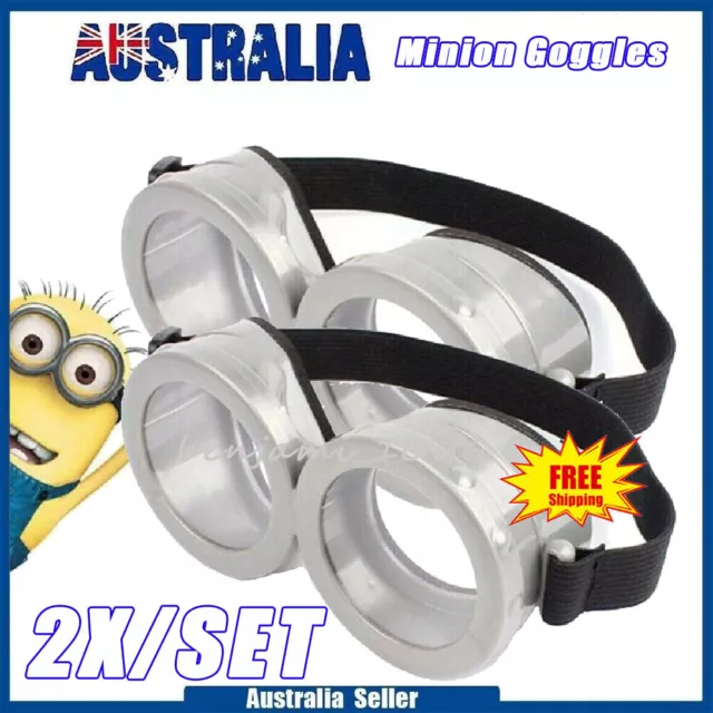 Movie Despicable Me 3 Minions Cosplay Glasses Eyeglasses Pvc Eyewear Toy  Goggles Halloween 