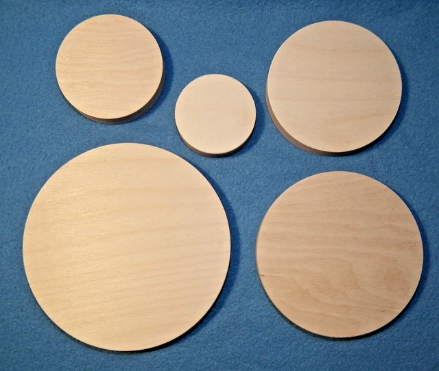 Runde Holzscheibe Birke Multiplex Platte 18mm 4 8 10 20 30 40 45 50 cm Sperrholz
