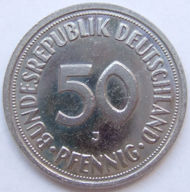 PIÈCE DE MONNAIE Bundesrepublik Allemagne 50 Pfennig 1950 J En Proof