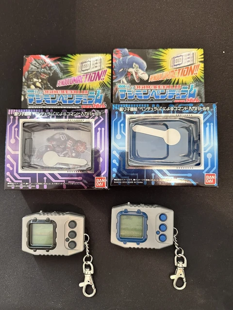 digimon pendulum 20th. Silver Blue & Silver Black