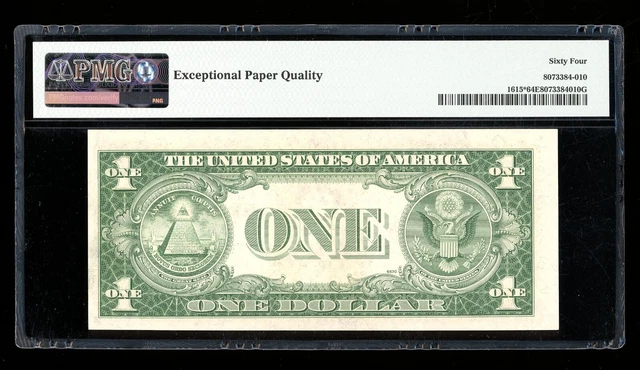 DBR $1 1935-F Silver STAR Fr. 1615* PMG 64 EPQ Serial *65450023F 2
