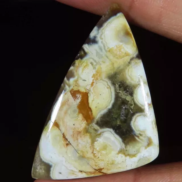 Naturel Ocean Jasper Cabochon 43.10 CTs28x47x4 MM Pierre Précieuse Eb _168