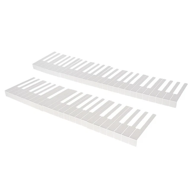 Replacement Piano Keytops for 52 Buttons Premium White Keytop Repair Parts