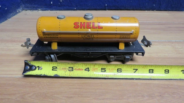 Lionel Pre- War Lionel Lines No. 1680 Shell Oil Tanker Car Sold As Is 618130 Lionel Pre- War Lionel Lines No. 1680 Shell Oil Tanker Car Sold As Is 618130