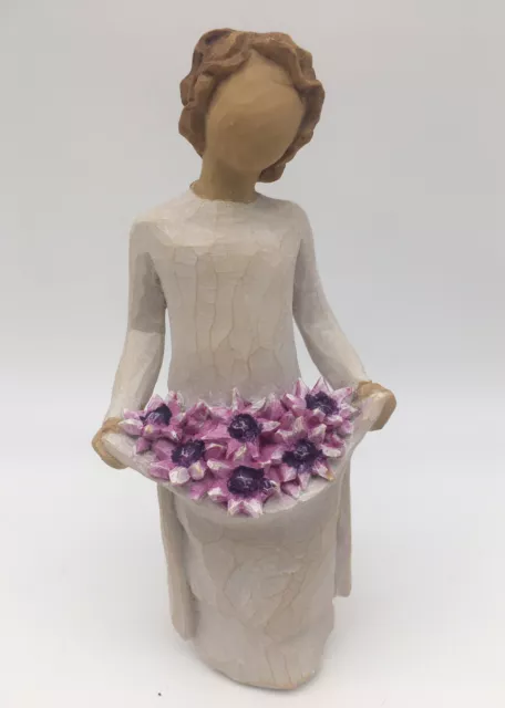 Willow Tree Simple Joys Demdaco Susan Lordi  Woman With Flowers Figurine NIB