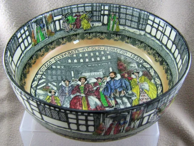 Royal Doulton D3858 Series Ware Queen Elizabeth at Old Moreton Hall 1589