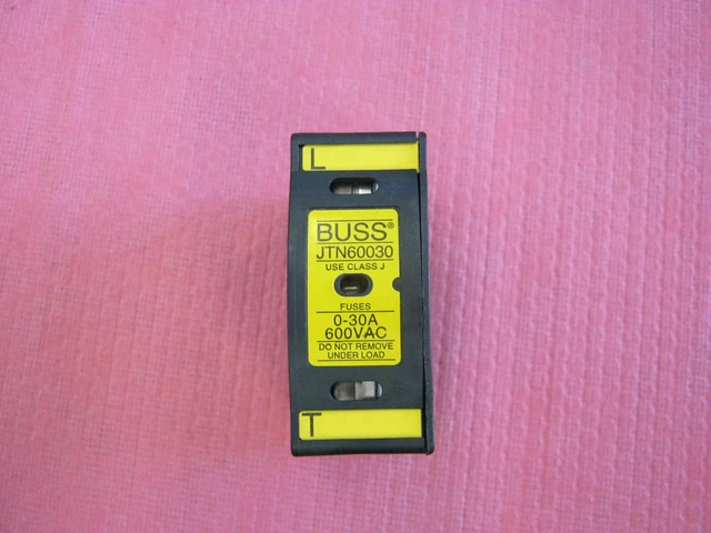 BUSS Modèle : Jtn60030 (0-30a) Fusible Support W/ Lpj-12sp Low-Peak <