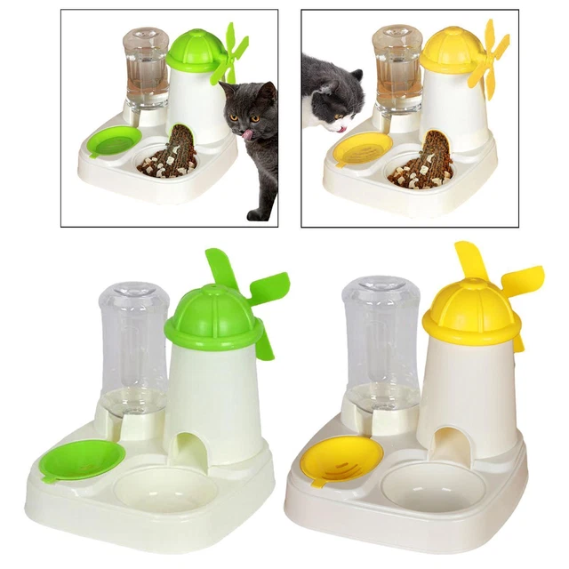 Mangeoire Et Abreuvoir 2 En 1 Pour Chats Et Chiens - Distributeur De