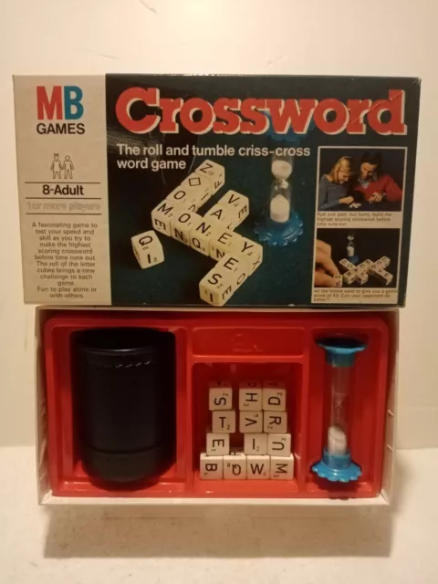 MB Games Crossword Word Game 1978 by Milton Bradley Vintage Retro Collectable