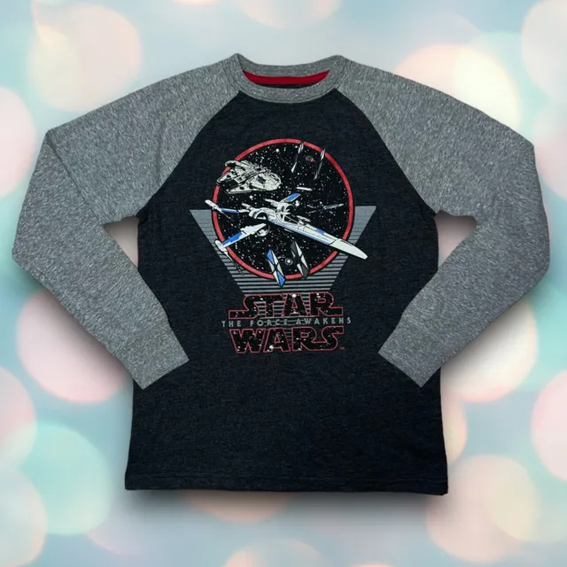 Disney Star Wars Boy’s Long Sleeve Tee Shirt Top Size L 10/12