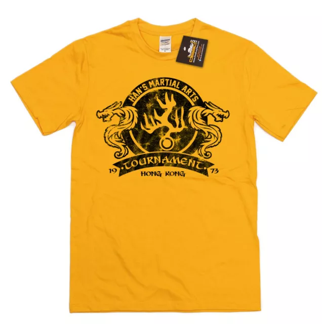 Enter the Dragon Inspired Han's Martial Arts T-shirt - Retro Bruce Lee Film Tee