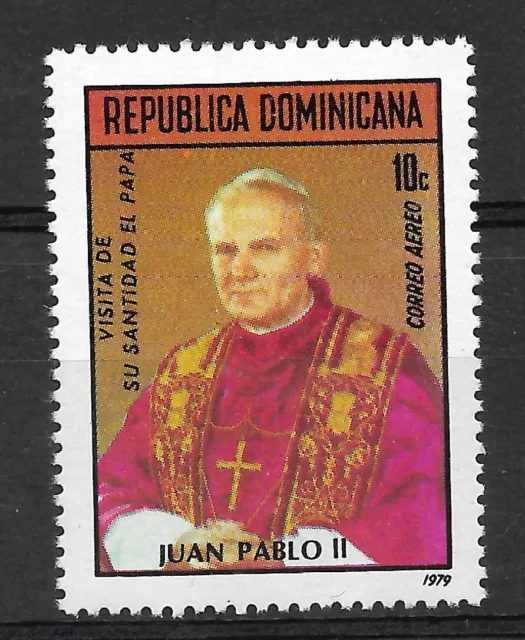 POPE JOHN PAUL II DOMINICAN REPUBLIC Mi# 1214 MNH