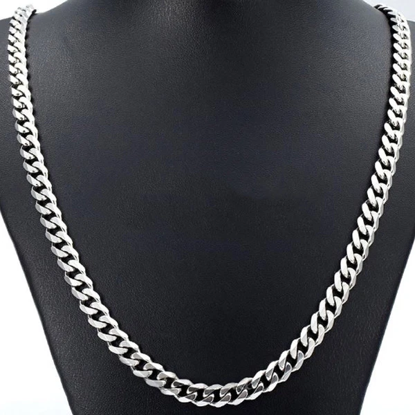 Collana Catenina In Acciaio Inox Da Uomo Donna Girocollo Catena - Foto 5