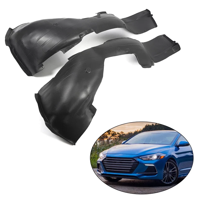 2x Front Left+Right Fender Liner Inner Splash Shield For 2018-2020 Toyota Camry - Black Plastic Direct Replacement