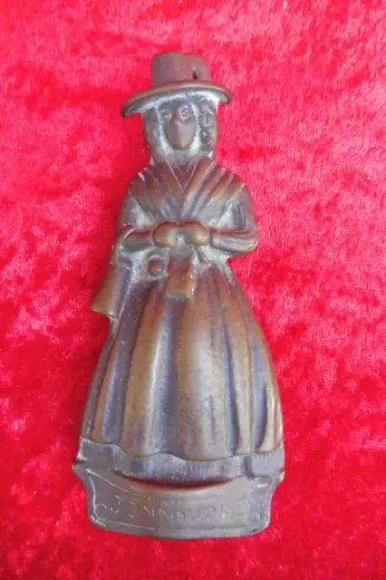 schöner , antiker Türklopfer , figürlich , Bronze ( Messing )