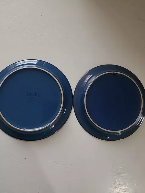 Denby Boston Blue Side Plates  X2
