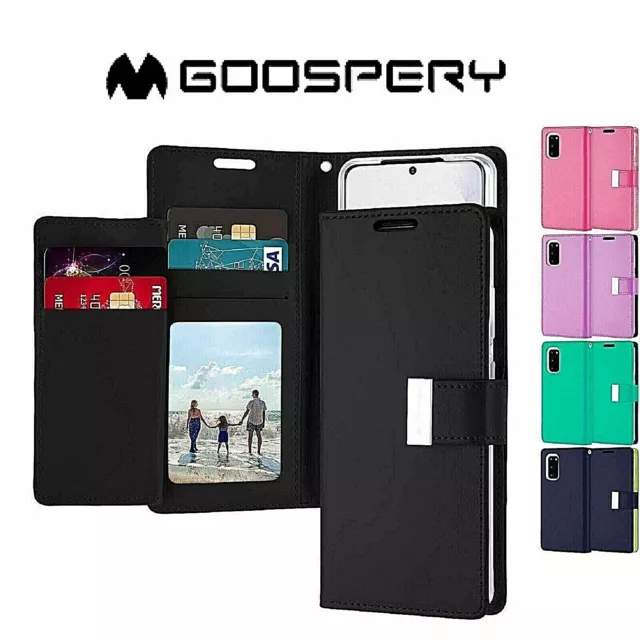 Fit iPhone 15 14 13 12 11 Pro Max Plus Flip Xr Xs Wallet Card Leather Case Cover