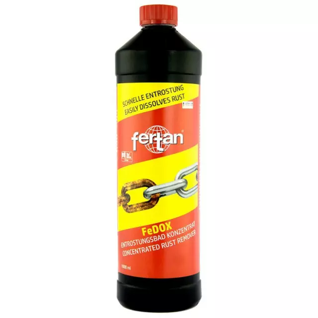 Fertan FeDOX Tankentroster 1 Liter Flasche Tankentrostung Metallentrostung