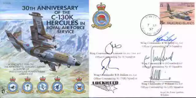 CC24c JSCC RAF Lyneham Lockheed Hercules C-130 signed cover
