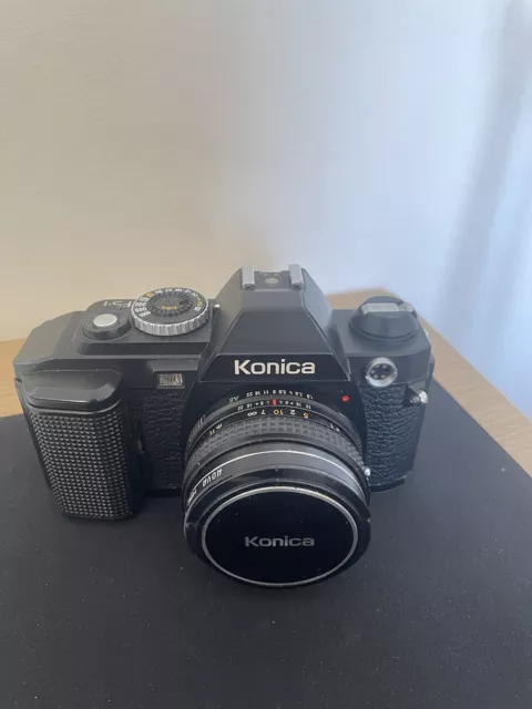 Konica FS-1 35mm Film SLR Camera, with Hexanon AR 40mm f1.8 Pancake Lens - UK