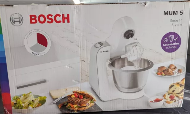 Küchenmaschine Bosch Styline MUM 56340 silber (neu)