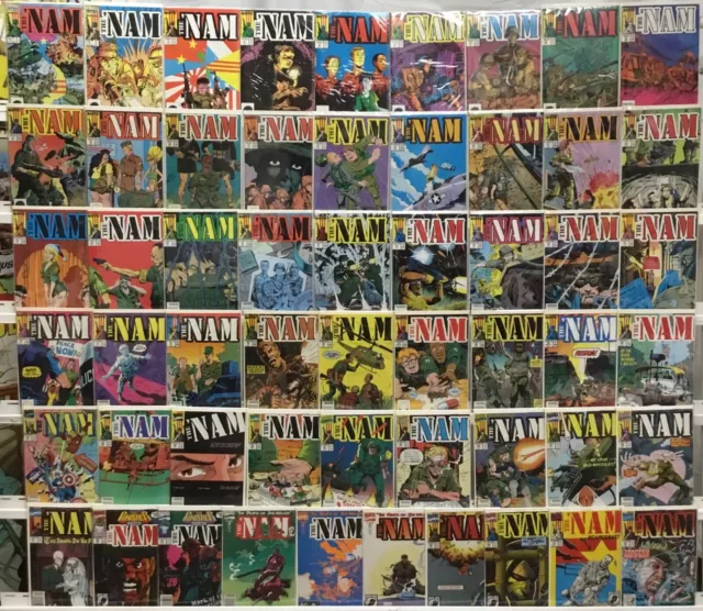 Marvel Comics The ‘Nam Run Lot 1-62 Missing 3-6,47,54,58