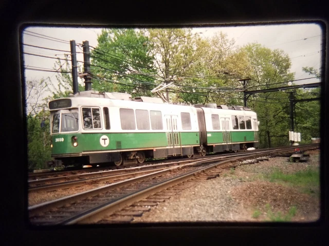 HW15 ORIGINAL SLIDE BUS TROLLEY SUBWAY BOSTON MASS MBTA Green 3659