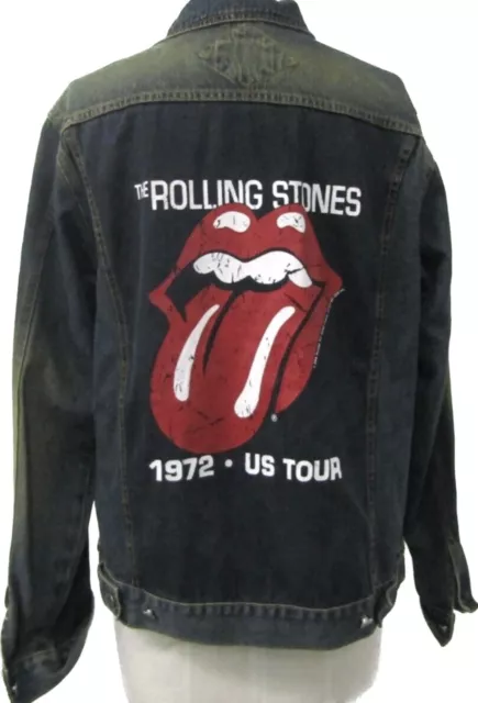 RARE The Rolling Stones 1972 US tour  Concert Denim jacket size Large